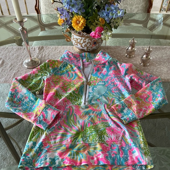 💥Lilly Pulitzer NEW LOVERS CORAL Skipper Popover - Picture 6 of 10